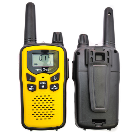 Радиостанция Turbosky T35 Yellow (2 штуки) 0.5W PMR (446.00625-446.09375) Ni-Mh 4*AAA 800mAh