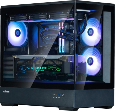 Корпус Zalman P30 V2 черный без БП mATX 6x120mm 5x140mm 1xUSB3.0 audio bott PSU