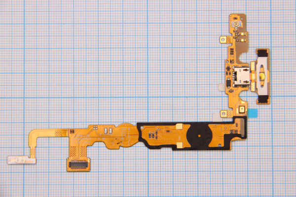 Шлейф LG P713 плата системный разъем/микрофон/кнопка включения/HOME