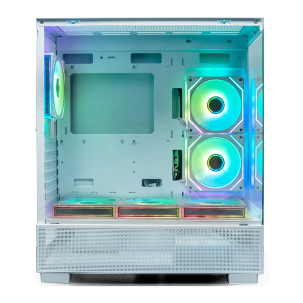 Корпус ATX Б_БП XASTRA Q500 6ARGB-C10-UC White (USB3.0,Audio,белый,6х120мм ARGB,ARGB+PWM HUB 10port,Type-C,CPU Cooler до 160мм, VGA до 405мм,"аквариум