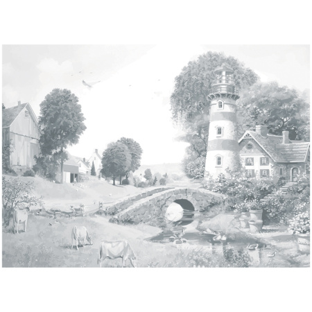 Холст на картоне Сонет "Пейзаж", 30*40см с контуром (141756)