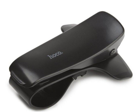 Держатель HOCO CA50 щипцы/крепление на торпедо (черный) до 7"