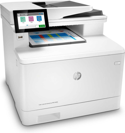 МФУ HP Color LaserJet Enterprise MFP M480f Printer/Scanner/Copier/Fax, A4, 600x600 dpi, 27(27)ppm, 2Gb, 800 Mhz, 2trays 50+250,ADF50, Duplex, USB/GigEth, Duty cycle - 55 000