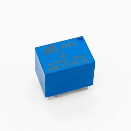 Реле электромагнитное DC 12в,  1а, SPDT, 15.7*10.6*12.4мм, Songle (4100) SRS-12VDC-SL