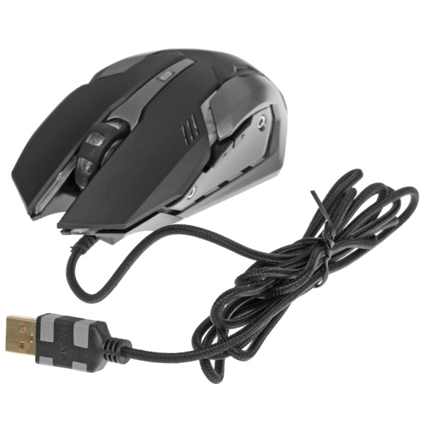 Игровая мышь USB Sven RX-G740 оптическая, 5+1кн., 800-2400dpi, подсветка, SoftTouch