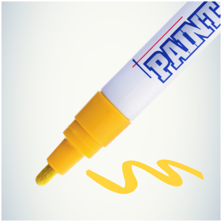 Маркер-краска MunHwa 4мм., желтый (PM-08)