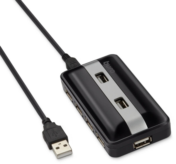 USB_Хаб 7xUSB_2.0 Buro BU-HUB7-U2.0 черный