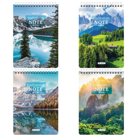 Блокнот BRAUBERG А5 60л. "Горные пейзажи" (114367)