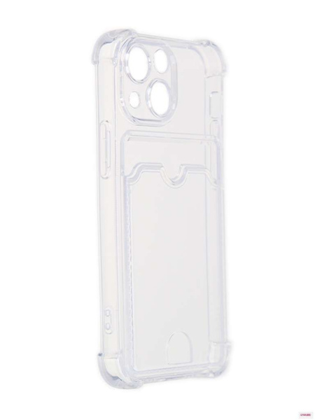 Чехол силиконовый с отделением для карты для iPhone 13 Mini DF iCardCase-05