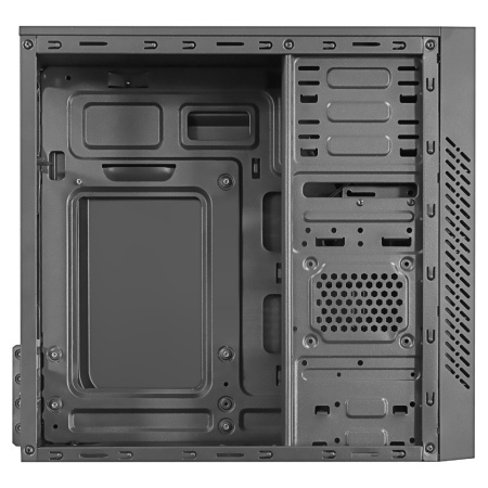 Корпус mATX Б_БП Ginzzu D350 RGB (USB, Audio, RGB Led, черный)