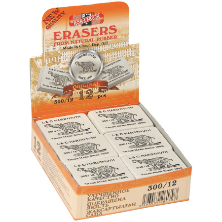 Ластик KOH-I-NOOR "Elephant" 300/12, прямоугольный, 48*37*16мм (0300012002KDRU)