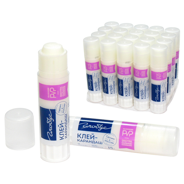 Клей-карандаш Globus 15гр. "Стандарт" (1012)