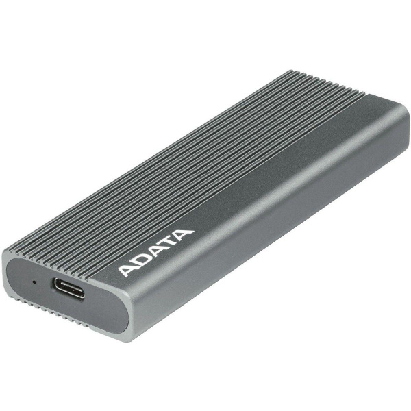 Корпус для HDD/SSD  M.2 ADATA External SSD Enclosure EC680 USB 3.2 Gen2, NVMe/SATA, RGB, Titanium Grey, RTL