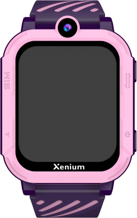 Смарт-часы Xenium W600 1.83" AMOLED корп.розовый рем.фиолетовый (CTW600PK/00)