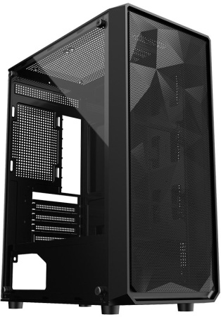 Корпус mATX Б_БП 1STPLAYER FD3-M Black (USB, Audio, 4x120mm LED, черный)