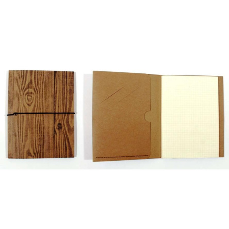 Блокнот А5 48л. "Дерево" спираль, на резинке