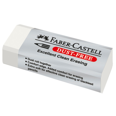 Ластик Faber-Castell "Dust Free" прямоугольный 62*21,5*11,5мм (187120)