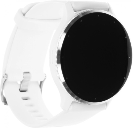 Смарт-часы Garmin Venu 3 35.4мм 1.4" AMOLED корп.серый/серебристый рем.белый разм.брасл.:135-200мм (010-02784-00)
