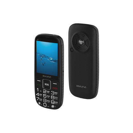 Сотовый Maxvi B9 Black 2sim/2.8"/320*240/microSD/0.3МП/Bt/2000мАч/моноблок