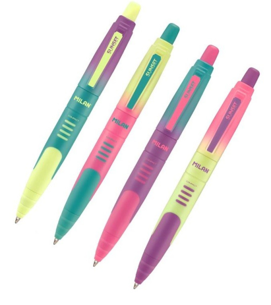 Ручка шариковая MILAN COMPACT Sunset 0,7мм, автомат. синий (1096216)