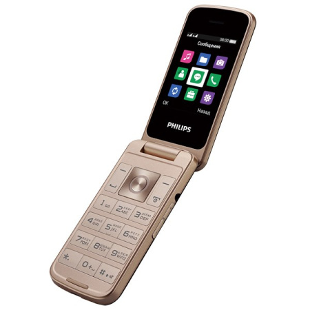Сотовый Philips Xenium E255 Black 2sim/2.4"/240*320/32Mb/microSD/0.3Мп/1050мАч/раскладушка Сотовый Philips Xenium E255 Black 2sim/2.4"/240*320/32Mb/microSD/0.3Мп/1050мАч/раскладушка