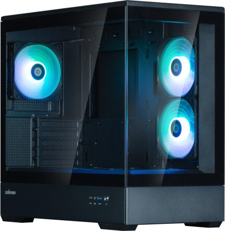 Корпус Zalman P30 V2 черный без БП mATX 6x120mm 5x140mm 1xUSB3.0 audio bott PSU