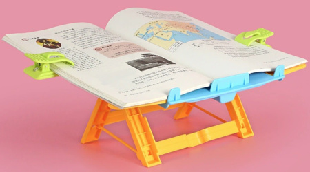 Подставка для книг Kaba с расширителями до А4, регулируемая, голубая (КВХ-6221Е)