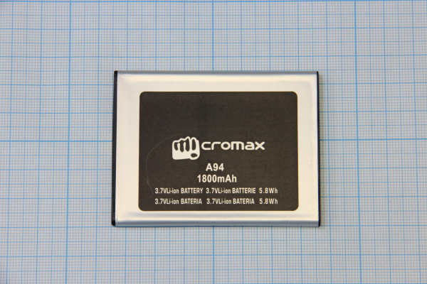 АКБ (аккумулятор) Micromax A094 3.7V 1800mAh