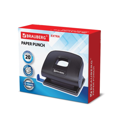 Дырокол BRAUBERG "Extra" на 20л. (229091)
