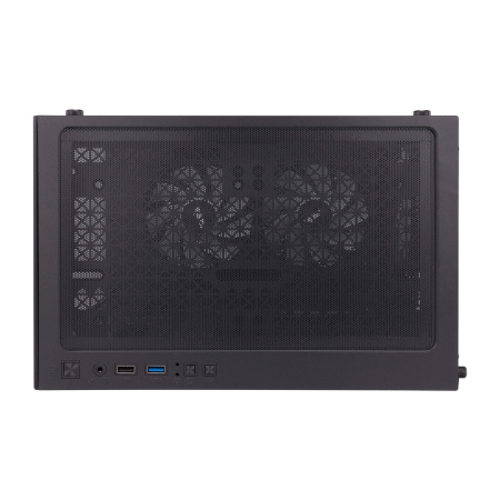 Корпус mATX Б_БП 1STPLAYER MIKU Mi2-A Black (USB3.0, Audio, 3x120mm LED,черный)[Mi2-A-BK-2F1R-1F1]
