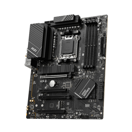 Мат.плата SocAM5 AMD B650 MSI PRO B650-P WIFI (ATX,4DDR5,2M.2,4PCI-E16,HDMI,DP,PC7200,Wi-Fi 6,BT 5.3)