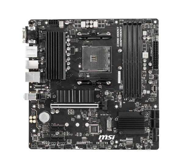 Мат.плата SocAM4 AMD B550 MSI B550M PRO-VDH (mATX,4DDR4,2M.2,PCI-E16,2PCI-E,DP,HDMI,VGA,PC4400)