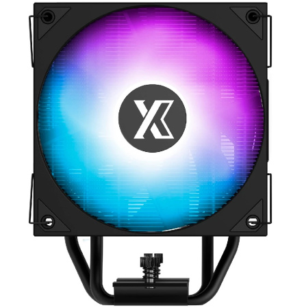 Кулер S115х/1200/1700/1851/AMx XASTRA AR400 FRGB BK (220W/120mm/800-1800rpm/FRGB//top cover with FRGB led/4 тепл.трубки)[AR400-BKSFPX-GL]