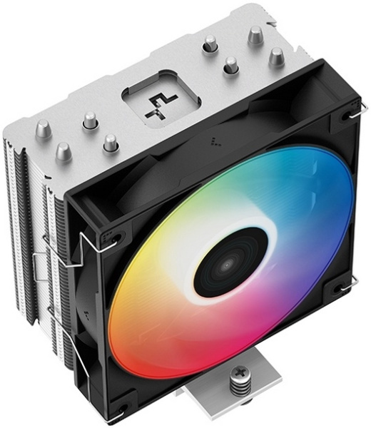 Кулер S115x/1200/1700/AM5/AM4 DEEPCOOL AG400 LED (220W/120mm/500-2000rpm/Al+Cu/Led)