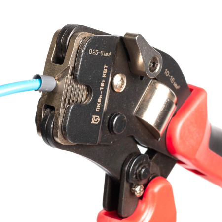 Кримпер КВТ ПКВк-16т, НШВ НШВИ 0.25..16.0мм², НШВИ(2): 2х0.5–2х10 мм²