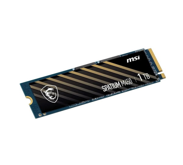 SSD-накопитель M.2 1Тб MSI SPATIUM M450 [S78-440L980-P83] (TLC 3D NAND,NVMe,3600/3000 Мб/с)