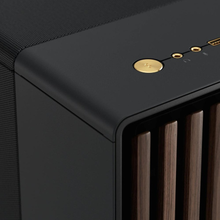 Корпус без блока питания/ Case Fractal Design North XL, Full-Tower, 3x140mm, 2xUSB-A 3.0 + 1xUSB 3.2 Type-C E-ATX, ATX, mATX, mITX Wood panel Charcoal Black