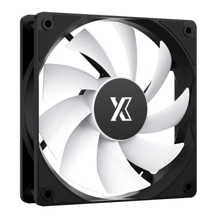 Кулер в корпус 120х120х25 XASTRA FC120B ARGB Black (600-1500prm/4pin/PWM/3-pin 5V ARGB/57 CFM/26дБ/подшипник гидродинамический/ARGB)[FC120-1BA-SXX-GL]