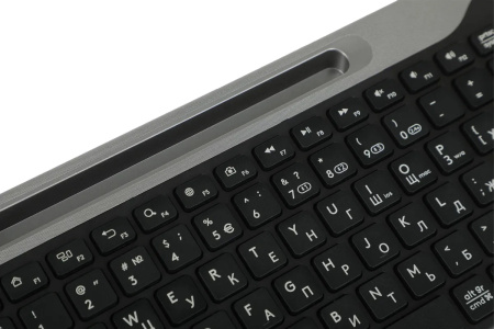 Клавиатура Беспроводная A4Tech Fstyler FBK25 радиус действия до 10м, черный/серый