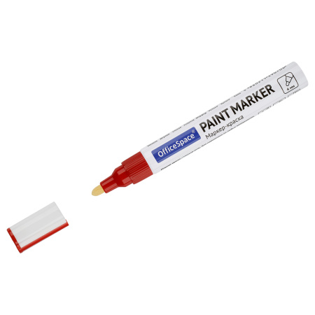 Маркер-краска OfficeSpace красная, 1-4мм (PM_51076)