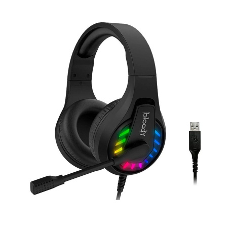 Игровая гарнитура A4Tech Bloody G230 накладные 2м черный
