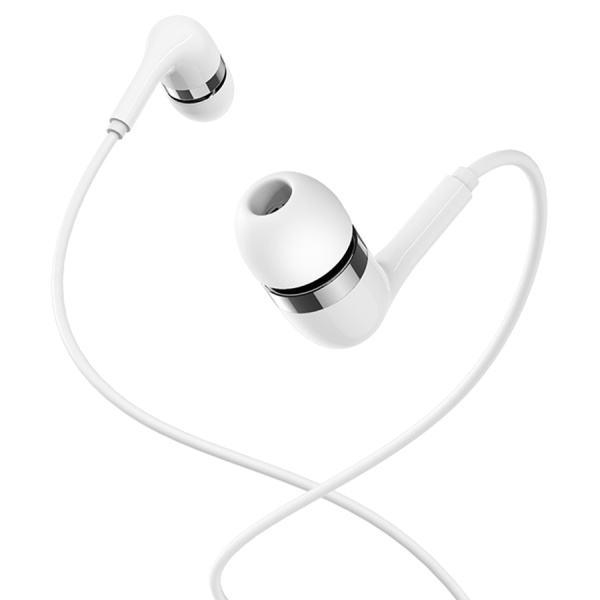 Гарнитура проводная BOROFONE BM39 вставные, кабель 1.2м, белый