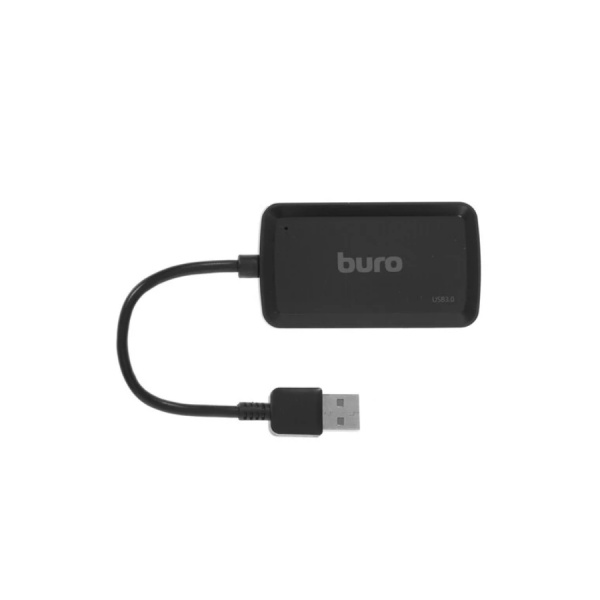 USB_Хаб 4xUSB_3.0 Buro BU-HUB4-U3.0-S черный