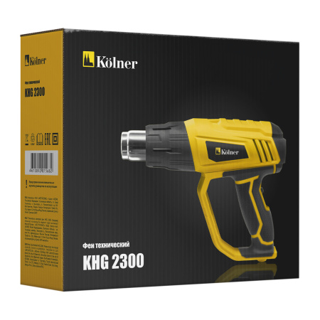 Фен технический Kolner KHG 2300 2300Вт, производительность 300/500 л/мин