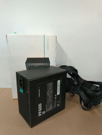 Распродажа! Блок питания 600Вт DeepCool PF600 (APFC,120мм,4PCI-E,6SATA,80+)[R-PF600D-HA0B-EU](дефект разьема)