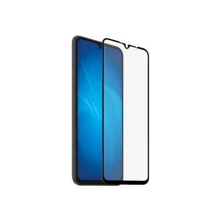 Защитное стекло для Xiaomi Redmi 9A/9C/10A/A1+/A2+/Poco C50/C51 с цветной рамкой (fullscreen+fullglue) (DF xiColor-81) (black)