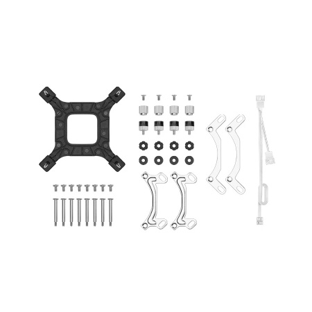 Система жидкостного охлаждения S115x/1200/1700/20XX/AM5/AM4 DeepCool LE520 WH (250W,2*120mm,500-2250prm,ARGB,белая)[LE520 WH]