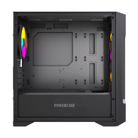 Корпус mATX Б_БП Powercase Mistral Micro X3B ARGB (USB, Audio,TG, 3x120mm ARGB, черный)[CMMXB-A3]