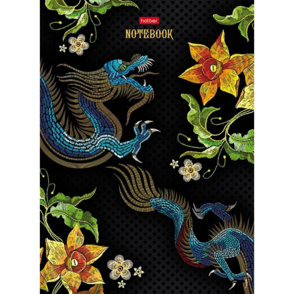 Бизнес-Блокнот Hatber А4 80л "Китайский дракон" (80ББ4лофлВ1_28859)