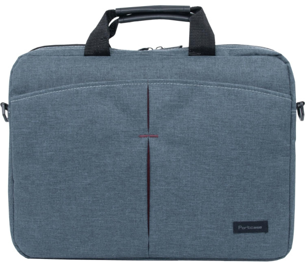 Сумка для ноутбука 15.6" Portcase KCB-162 серый нейлон/полиэстер (KCB-162 GREY)